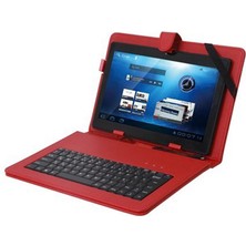 Wontis Vestel V Tab Z2 Lte 10.1" Universal Türkçe Klavyeli Tablet Kılıfı+Otg