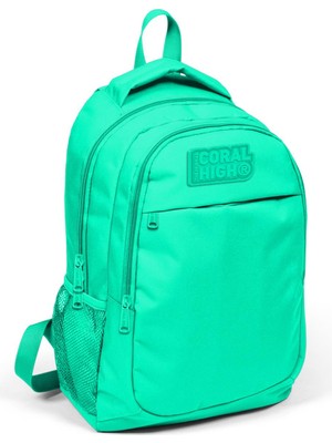 Coral High Kids Su Yeşili Üç Bölmeli Sırt Çantası 14395