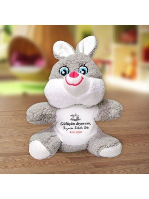 Hediyesec Gülüşün Diyorum Bayram Sabahı Gibi Pelüş Tavşan