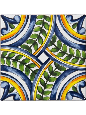 Can Seramik 10*10 cm Cç-56 Kütahya Çini Karo ( 5'li 1 Paket )