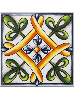 Can Seramik 10*10 cm Cç-57 Kütahya Çini Karo ( 5'li 1 Paket )