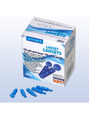 Ayset 30G Lanset (Parmak Delme Iğnesi) Lancet 100 Adet