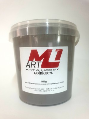 M1 Art Akrilik Boya 1 kg 10 Renk Seçeneği Ahşap Tuval Seramik  Duvar Taş
