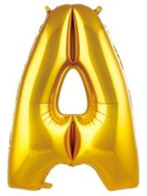 Eğlence Marketi 34 Inç Folyo Harf Balon 76 cm Altın A