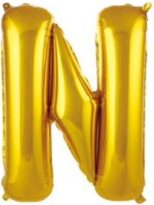 Eğlence Marketi 34 Inç Folyo Harf Balon 76 cm Altın N