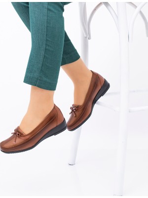 The Hope Shoes Kadın Tam Deri Taban Günlük Anne Ayakkabısı