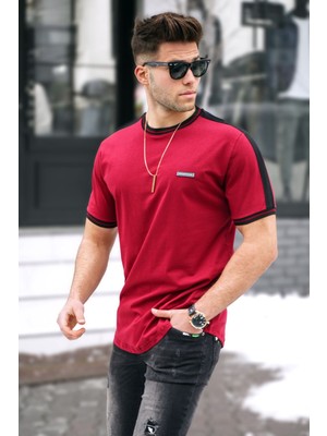 Madmext Bordo Erkek T-Shirt 5374
