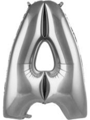 Eğlence Marketi 34 Inç Folyo Harf Balon 76 cm  Gümüş A