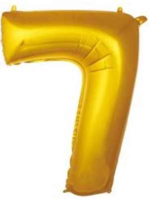 Eğlence Marketi 34 Inç Folyo Rakam Balon 76 cm Altın 7