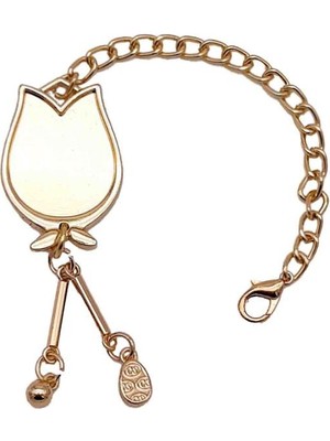 Angel Çanta Aksesuar Lale Light Gold Sarkaç Süs 22 cm