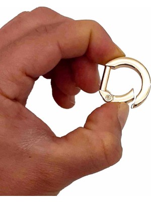 Angel Çanta Aksesuar D Model Yaylı Halka Light Gold