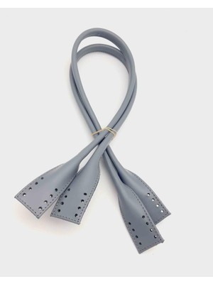 Angel Çanta Aksesuar Gerçek Deri Pelikan Model Çanta Sapı Gri Renk