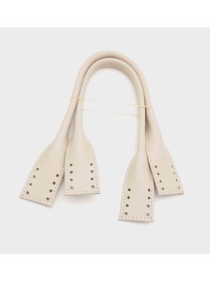 Angel Çanta Aksesuar Gerçek Deri Kısa Pelikan Model Çanta Sapı Bej Renk