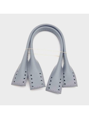 Angel Çanta Aksesuar Gerçek Deri Kısa Pelikan Model Çanta Sapı Gri Renk