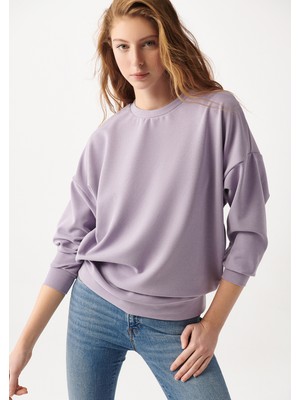 Mavi Kadın Lux Touch Mor Modal Sweatshirt 168837-70538