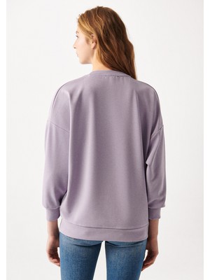 Mavi Kadın Lux Touch Mor Modal Sweatshirt 168837-70538