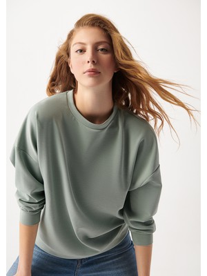 Mavi Kadın Lux Touch Gri Modal Sweatshirt 168837-70113