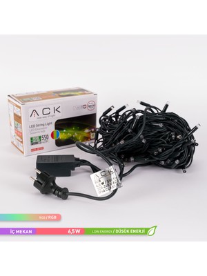 Ack 100 Ledli Lüks Seri Eklenebilir LED Rgb 220V 10 Metre