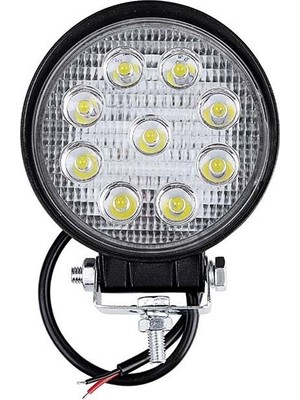 Heropar Off Road Yuvarlak 9 LED Sis Farı