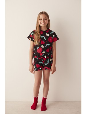 Penti Kız Çocuk Big Cherry 2li Pijama Takımı