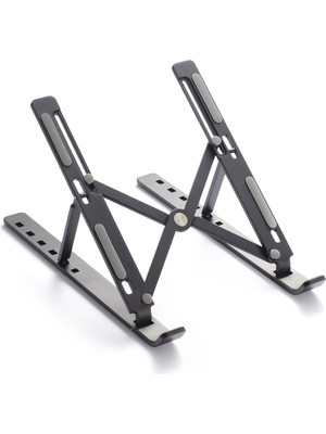 Idock N29-3 Katlanır Aluminyum Laptop Bilgisayar Standı - Siyah