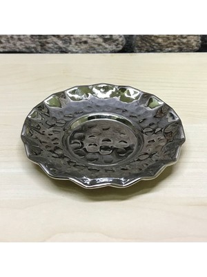 Efemir Çirtlikli Bakır Çay Tabağı