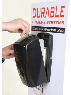 Durable Premium 1L Fotoselli Sensörlü Köpük Sabun Dispenser Cihazı Dolum Yapılan Parlak Siyah