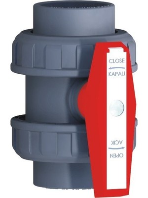 Nozbart Pvc Ede Tipi Yapıştırma Küresel Su Vanası 20mm