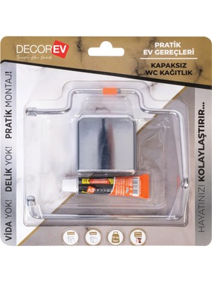 Decorev Tuvalet Kağıtlık DC-4774 Krom Kapaksız