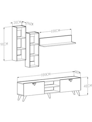 Givayo Alvin Tv Ünitesi Çırağan