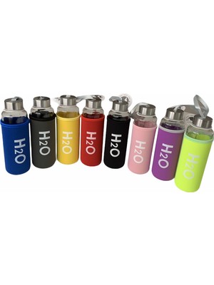 Tohana H2O Kılıflı Cam Matara ( 500 ml )
