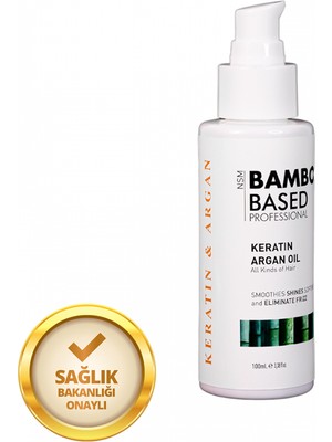 Nisan Bamboo Based Professional Aşırı Yıpranmış Saçlar Için Yenileyici Keratin Argan Saç Serumu 100ML