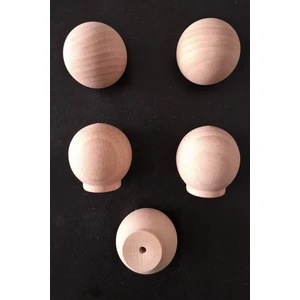Konur Store Doğal Ahşap Gürgen (Kayın Ağacı) Ham Top Kulp-30mm.5 Adet