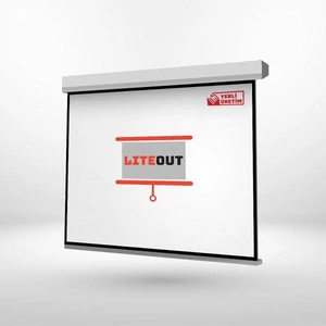 LiteOut 200x150 cm Motorlu Kumandalı Projeksiyon Perdesi