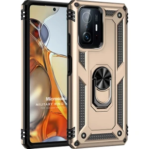 Xiaomi Mi 11T Kılıf Military Ring Holder Gold