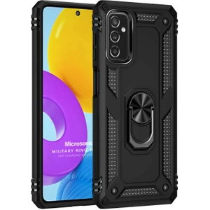 Samsung Galaxy M52 Kılıf Military Ring Holder Siyah