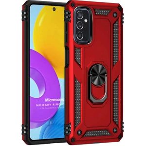 Samsung Galaxy M52 Kılıf Military Ring Holder Kırmızı