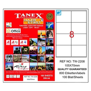 Laser Etiket 105X70 TW-2208