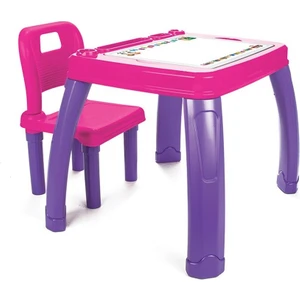 Sandalyeli Çalışma Masa - Pembe