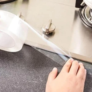 Boss Tape Ankastre Ocaklar Için Ocak Kenar Şeffaf Sızdırmaz Bant 30MMX3MT