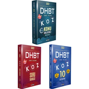 Ddy Yayınları 2024 DHBT Koz Lisans-Önlisans  3’lü Set