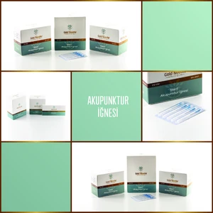 Gold Needle Akupunktur Iğnesikuru Iğne,Acupuncture Needle 0.25*40mm