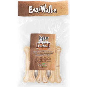 Eva And Wall-E Doğal Köpek Pres Kemiği Beyaz 3 Adet 12CM Küçük-Orta Irk ve Yavru Köpekler Için 55 gr