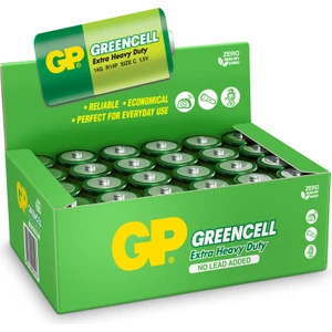 Gp Greencel R14 Orta Boy Çinko Pil 24'lü Paket 14G-2S2