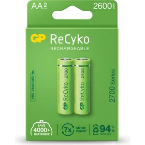 Gp 2600Mah Recyko Ni-Mh Şarj Edilebilir (2Li)
