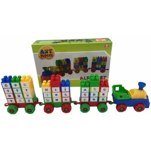Parçalı Setler 56 Parça Alfabe Treni Yapı Blokları Alfabe Seti Ant Blocks