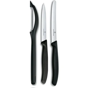 Yan SOYACAK-10CM Düz-11 cm 3 Lü Set Siyah