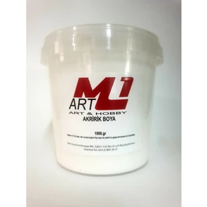 M1 Art Akrilik Boya 1 kg 10 Renk Seçeneği Ahşap Tuval Seramik  Duvar Taş