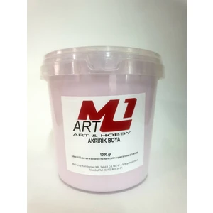 M1 Art Akrilik Boya 1 kg 10 Renk Seçeneği Ahşap Tuval Seramik  Duvar Taş