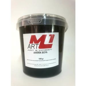 M1 Art Akrilik Boya 1.kg --10 Renk Seçeneği Ahşap Tuval Seramik  Duvar Taş